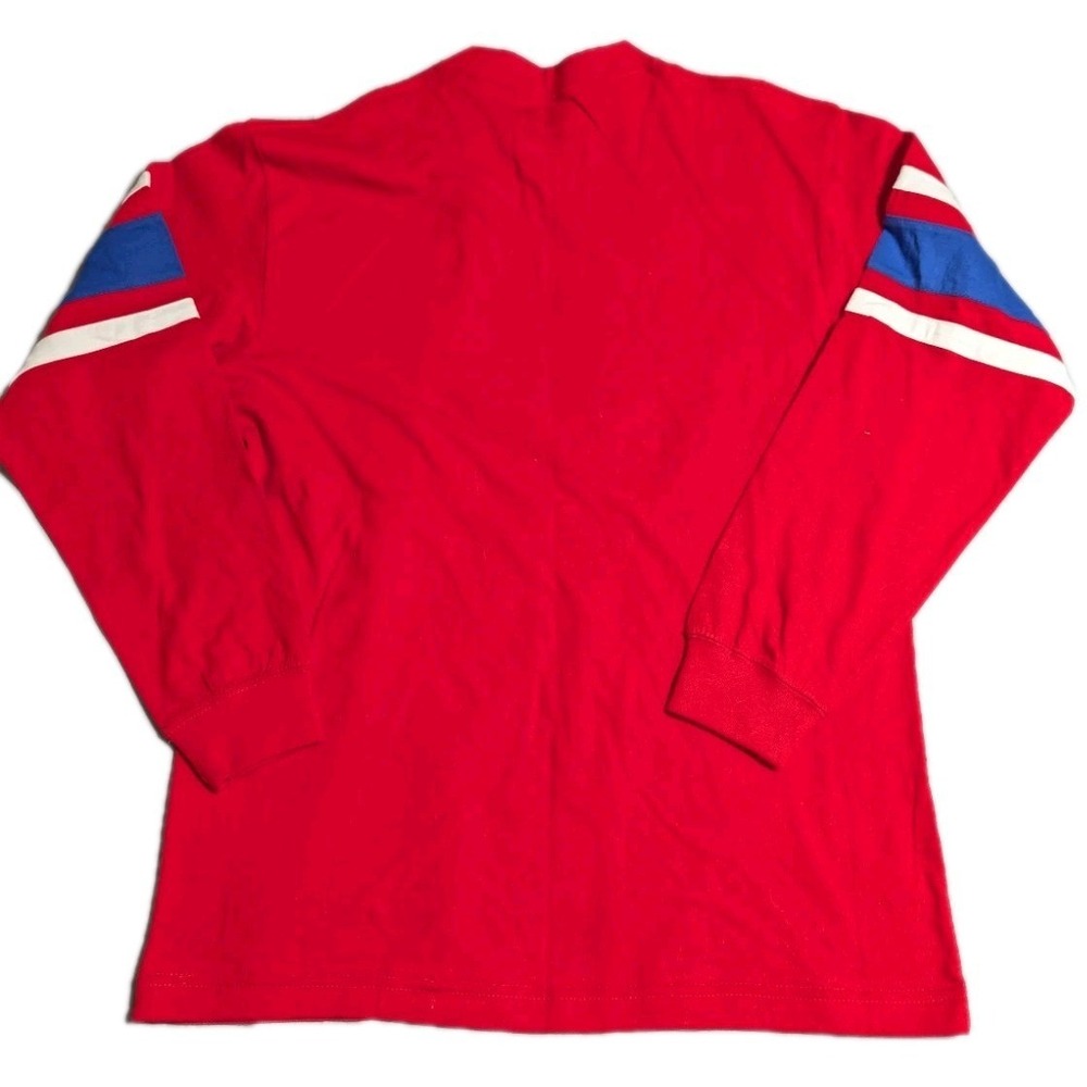 New England Patriots Long Sleeve Shirt Men's M Red NFL Team Apparel Pat Patriot - Picture 4 of 6